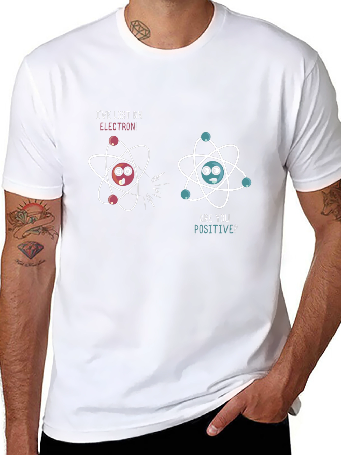 Funny Science Pun T-Shirt: Lost Electron