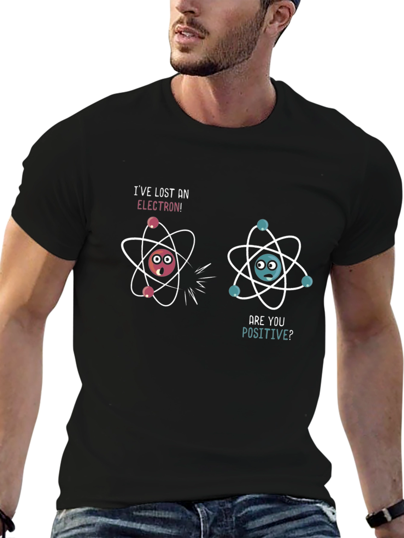 Funny Science Pun T-Shirt: Lost Electron