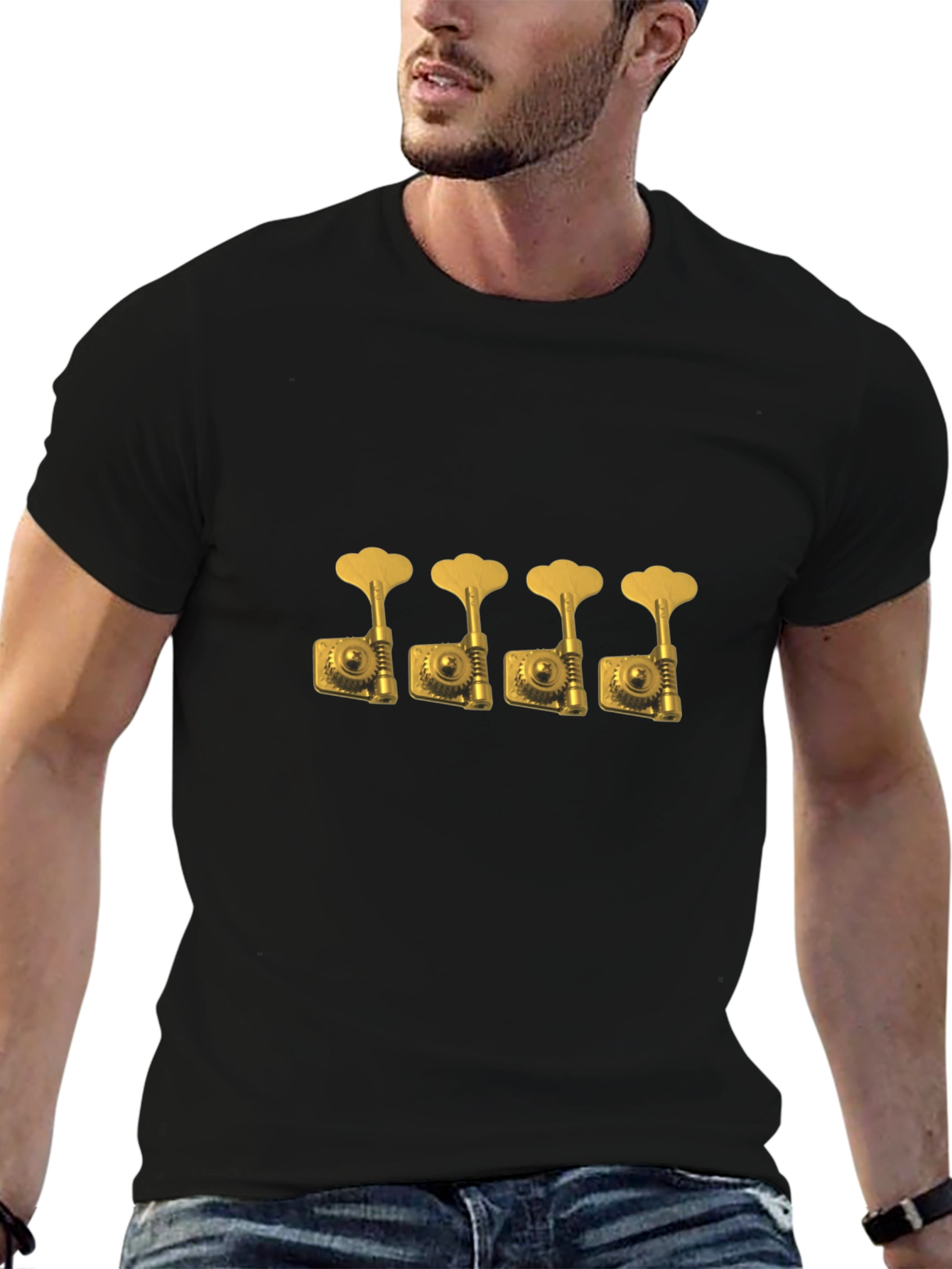 Bass Guitar Tuners T-Shirt - Musician Graphic Tee