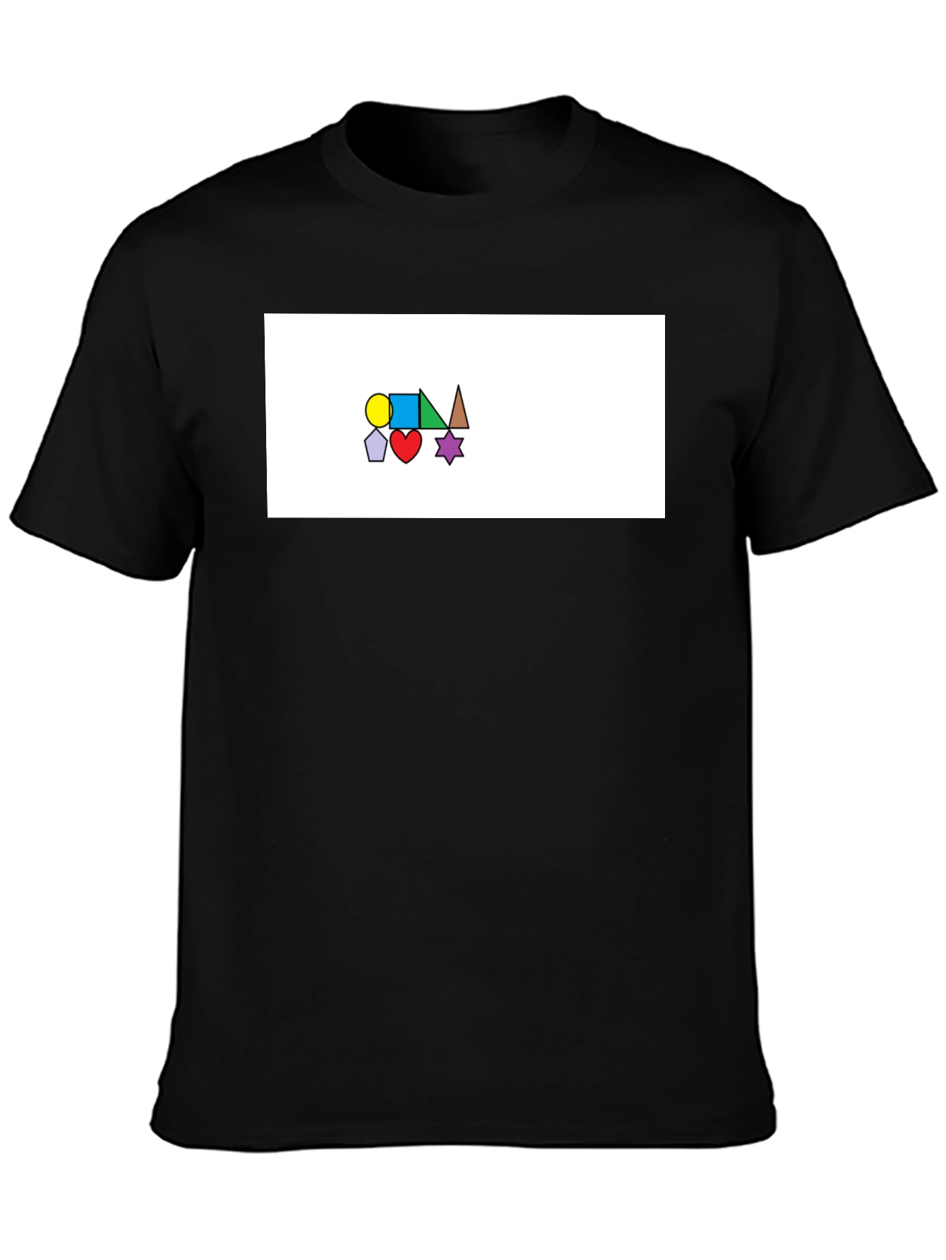 Abstract Shapes Black T-Shirt