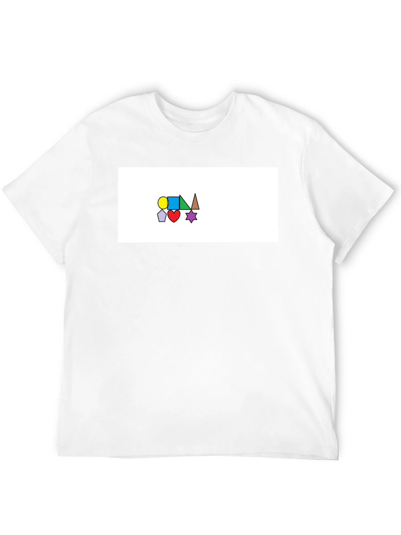 Abstract Shapes Black T-Shirt