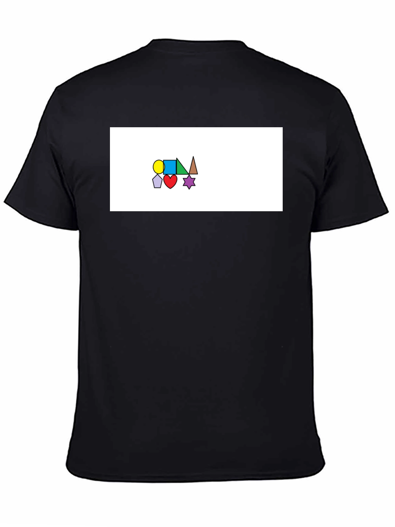 Abstract Shapes Black T-Shirt