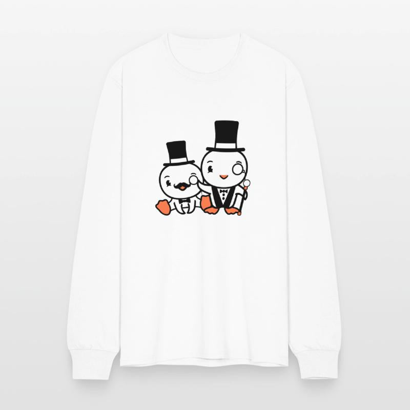 2 Birds Rich Wealthy Two Gentlemen Top Hat Sir Mr.