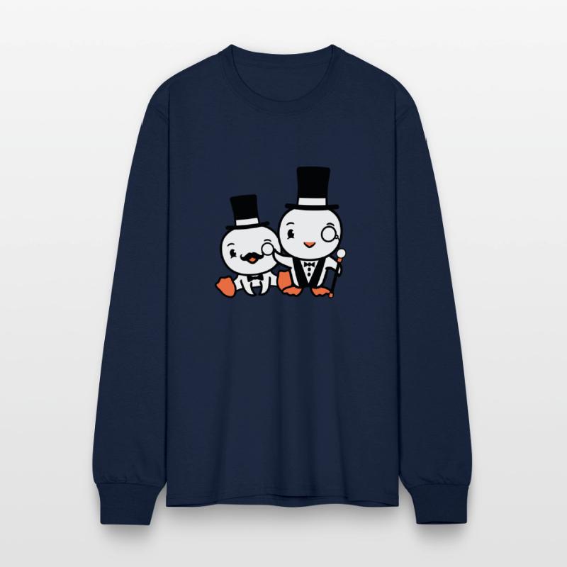 2 Birds Rich Wealthy Two Gentlemen Top Hat Sir Mr.