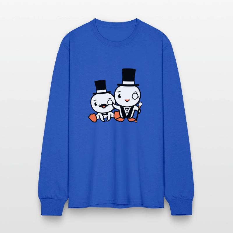 2 Birds Rich Wealthy Two Gentlemen Top Hat Sir Mr.