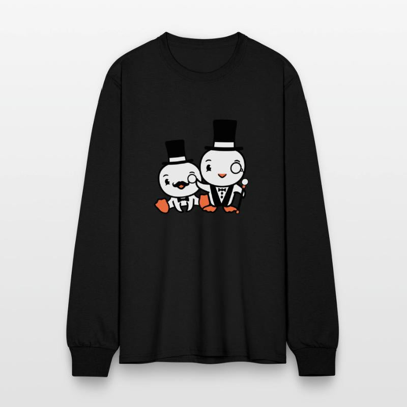 2 Birds Rich Wealthy Two Gentlemen Top Hat Sir Mr.