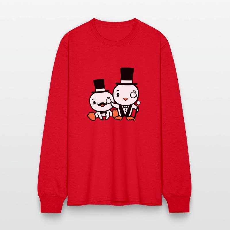 2 Birds Rich Wealthy Two Gentlemen Top Hat Sir Mr.