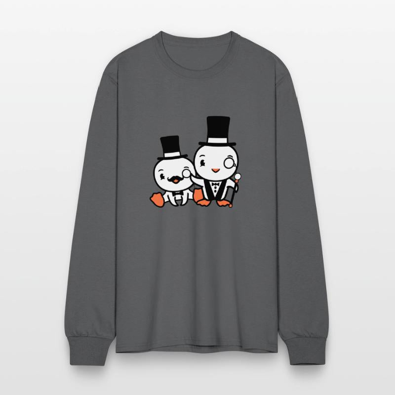 2 Birds Rich Wealthy Two Gentlemen Top Hat Sir Mr.