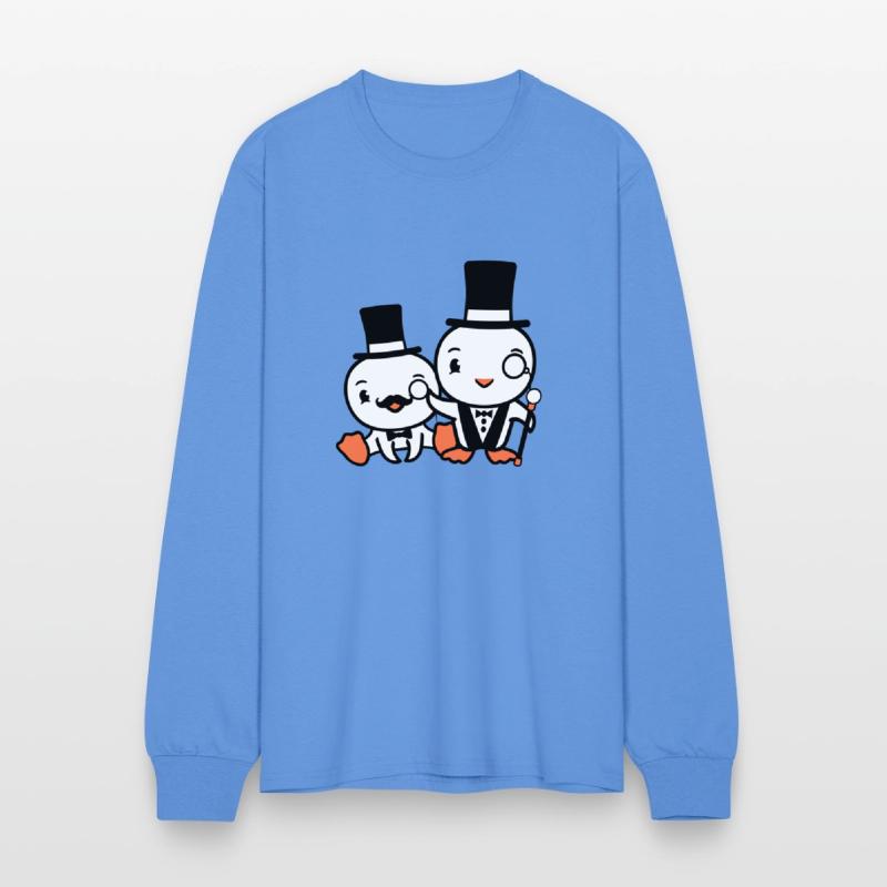 2 Birds Rich Wealthy Two Gentlemen Top Hat Sir Mr.