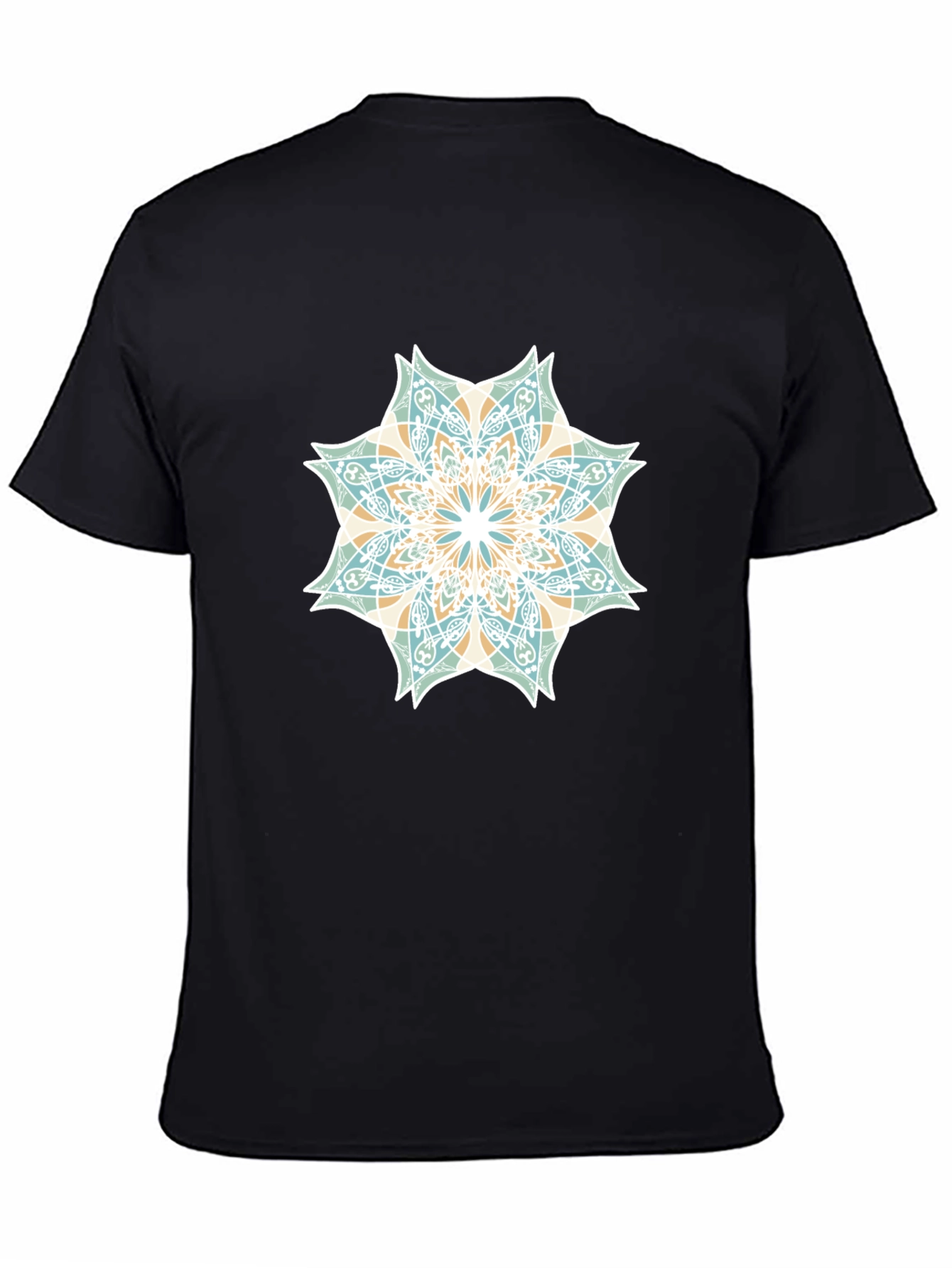 Geometric Mandala Graphic Tee - Stylish Casual Wear