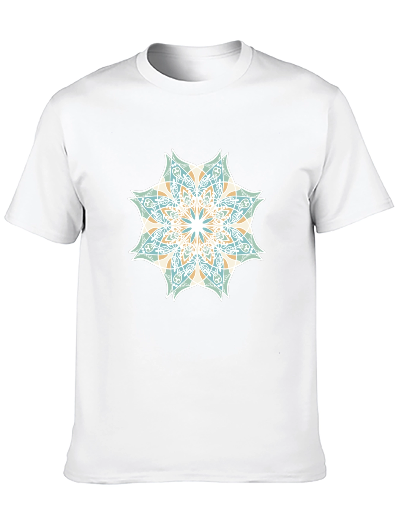 Geometric Mandala Graphic Tee - Stylish Casual Wear