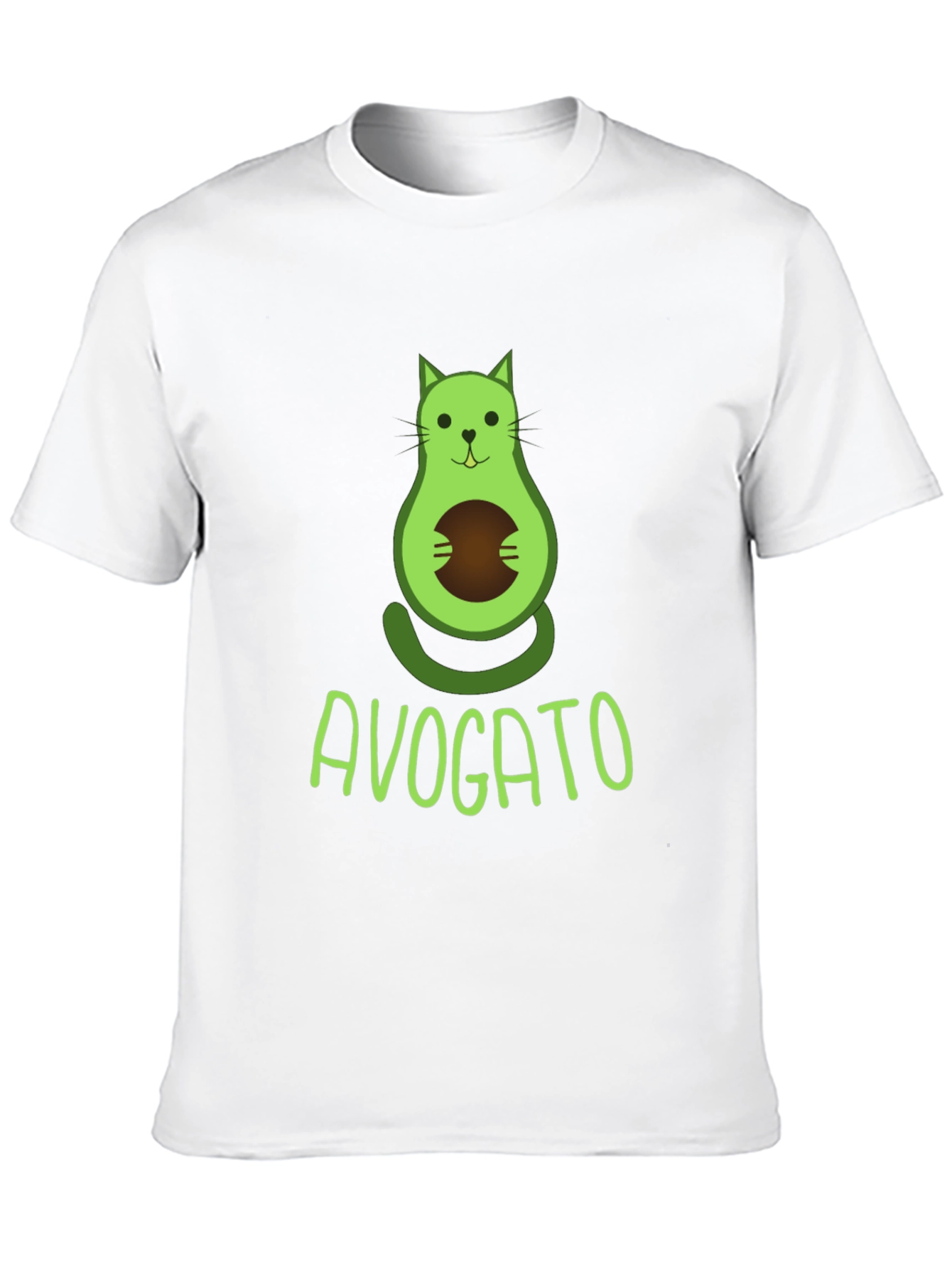 Avogato T-Shirt - Avocado Cat Graphic Tee