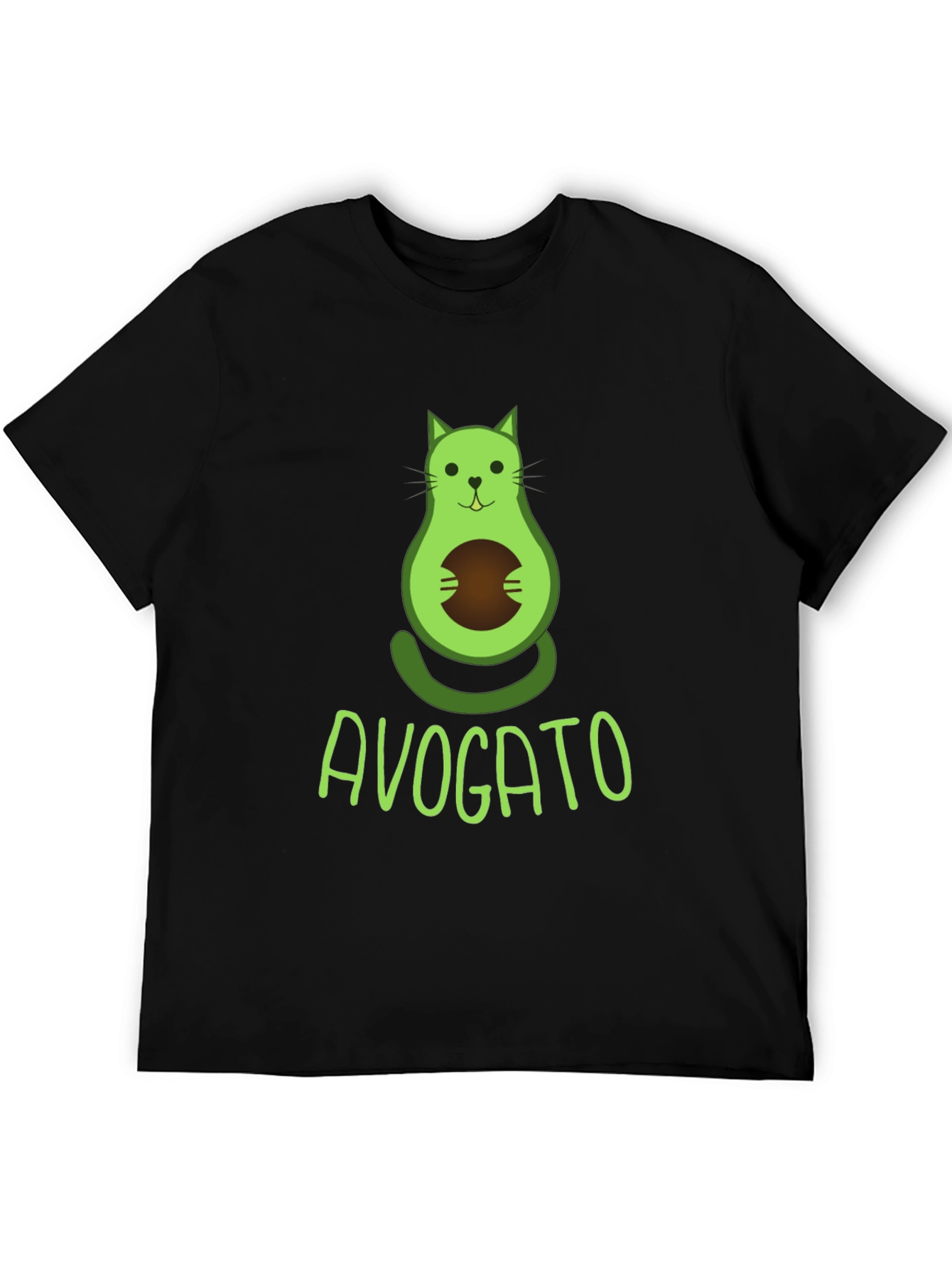 Avogato T-Shirt - Avocado Cat Graphic Tee