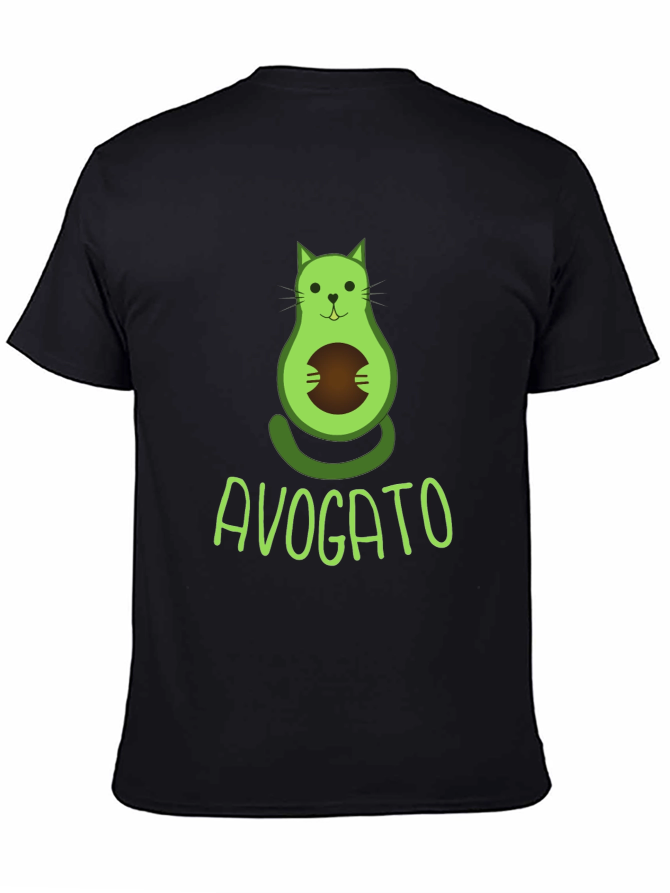 Avogato T-Shirt - Avocado Cat Graphic Tee