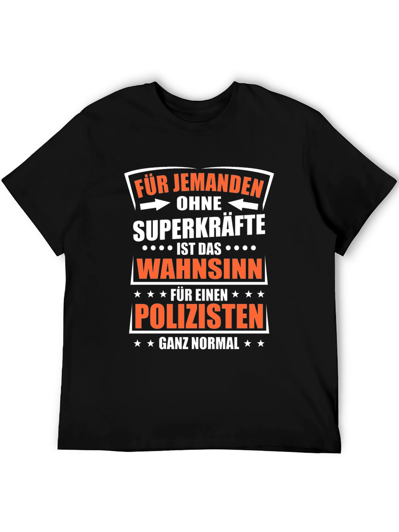 Funny Policeman T-Shirt - Superpowers Not Required