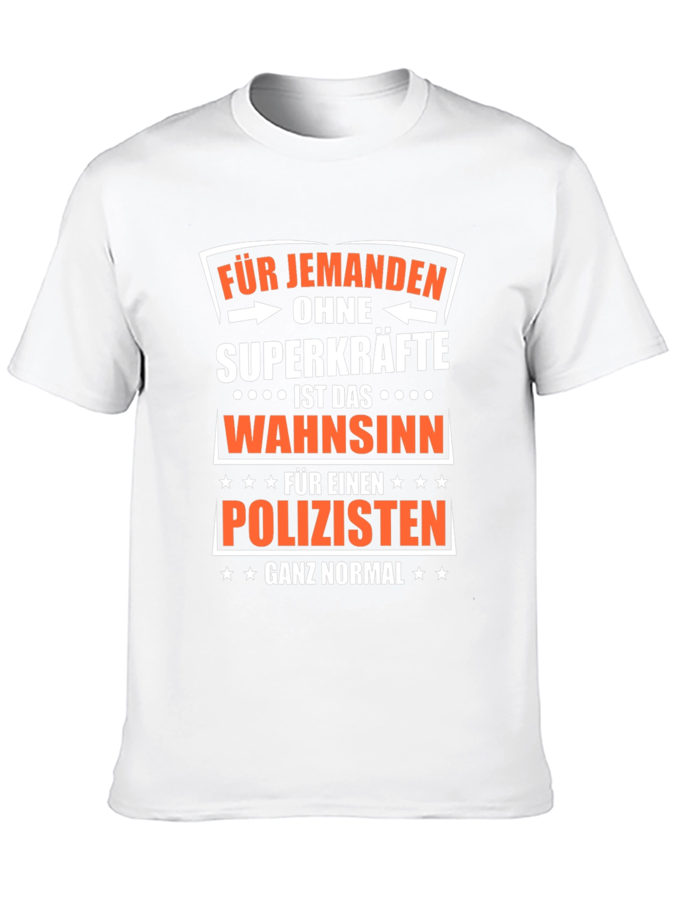 Funny Policeman T-Shirt - Superpowers Not Required