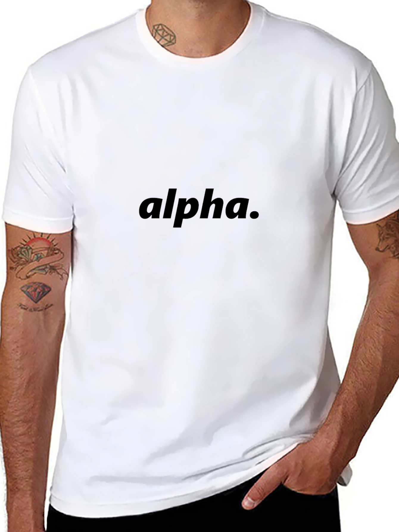 Alpha Graphic Black T-Shirt