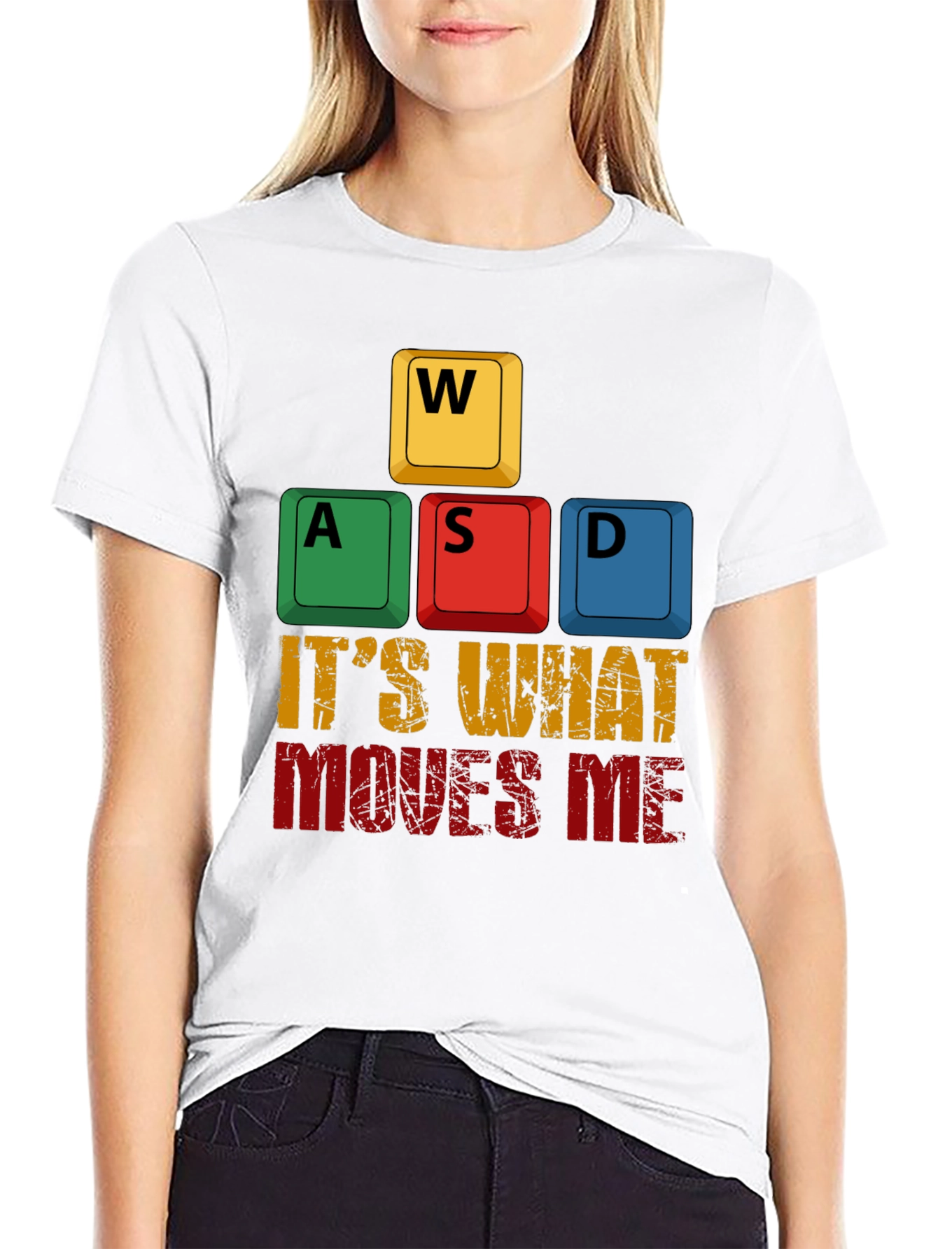 Gamer T-Shirt: WASD Its What Moves Me