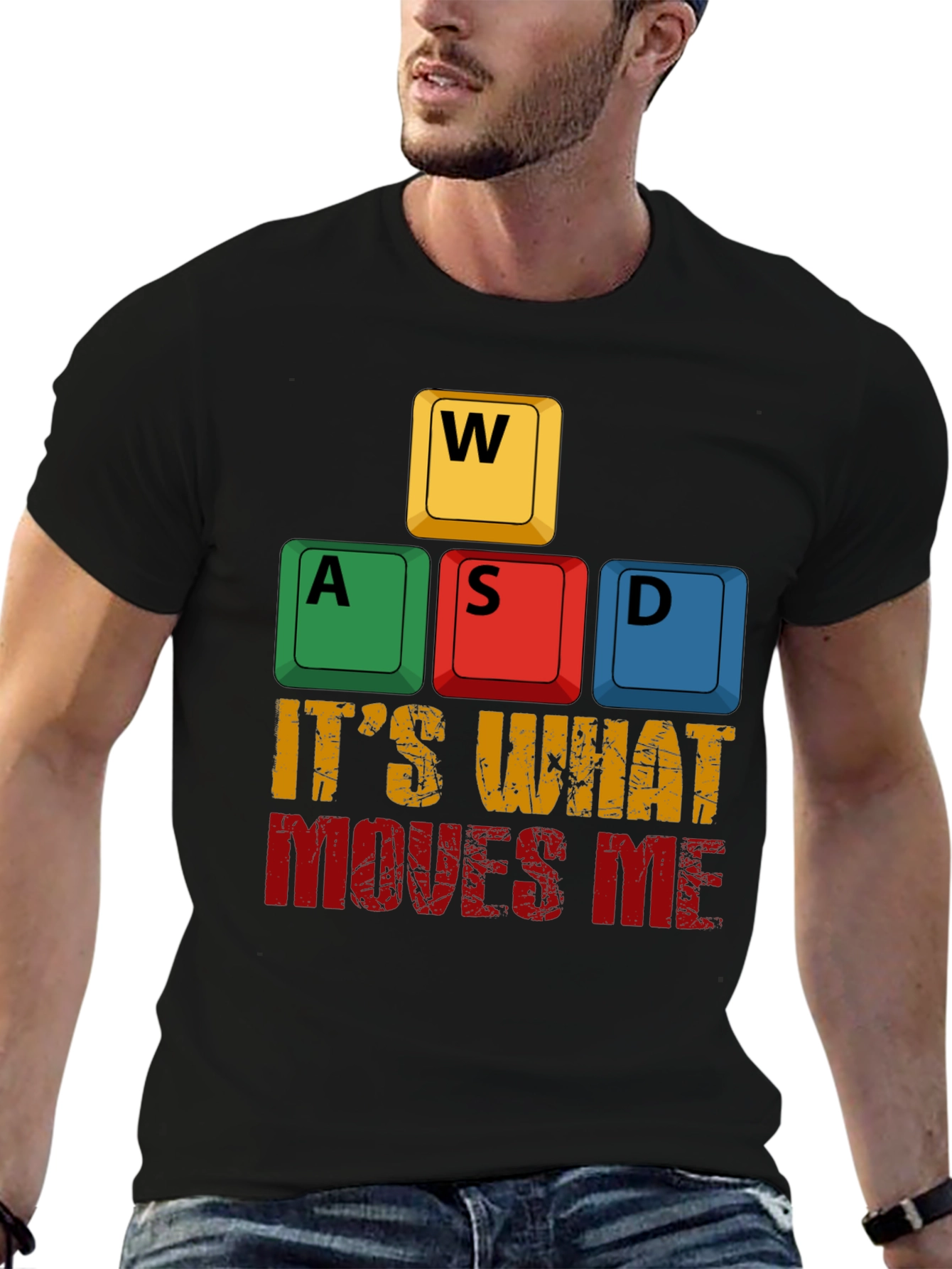 Gamer T-Shirt: WASD Its What Moves Me