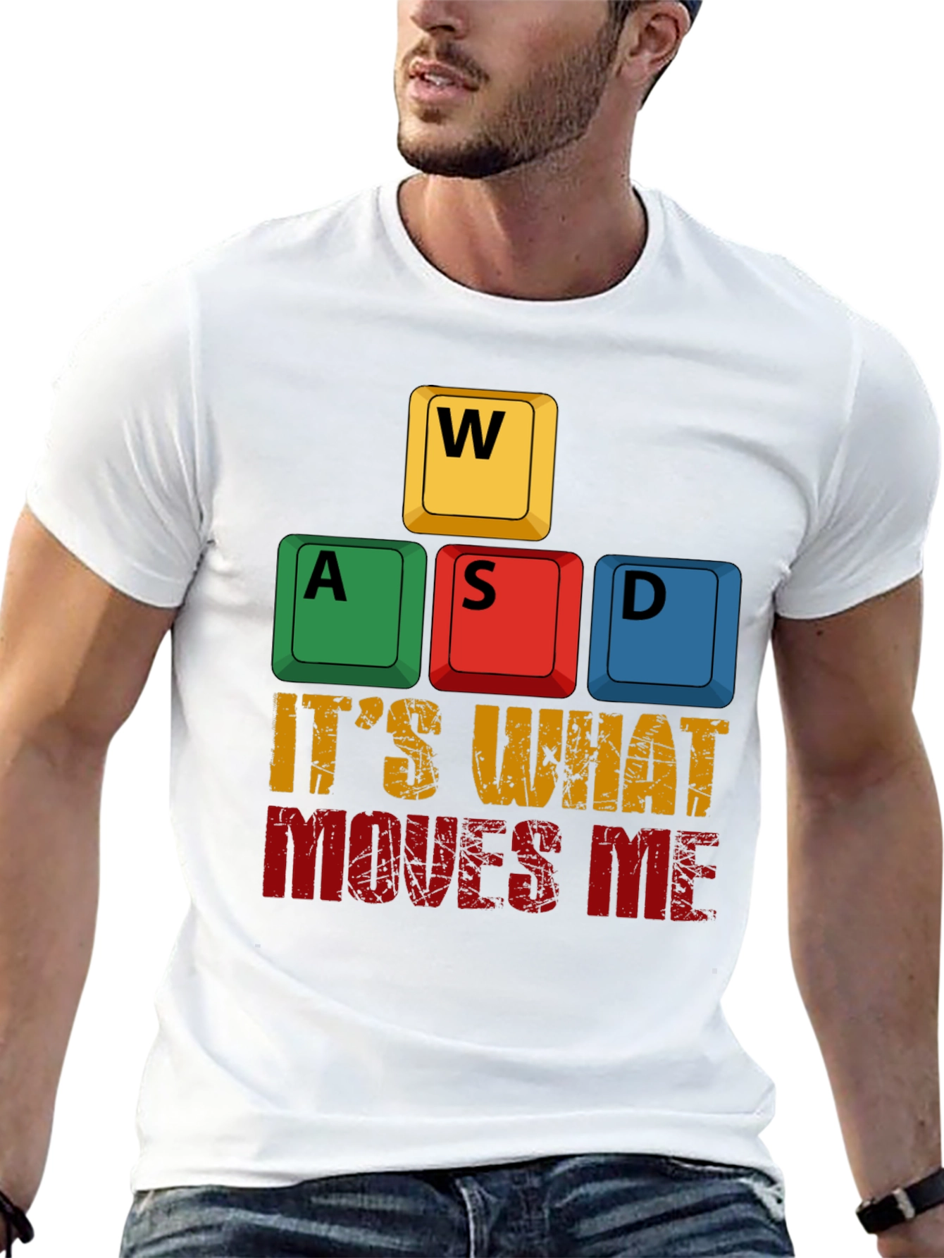 Gamer T-Shirt: WASD Its What Moves Me