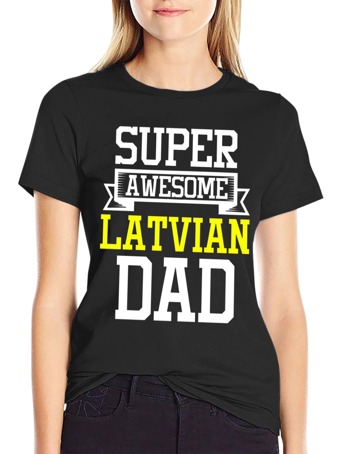 Super Awesome Latvian Dad T-Shirt