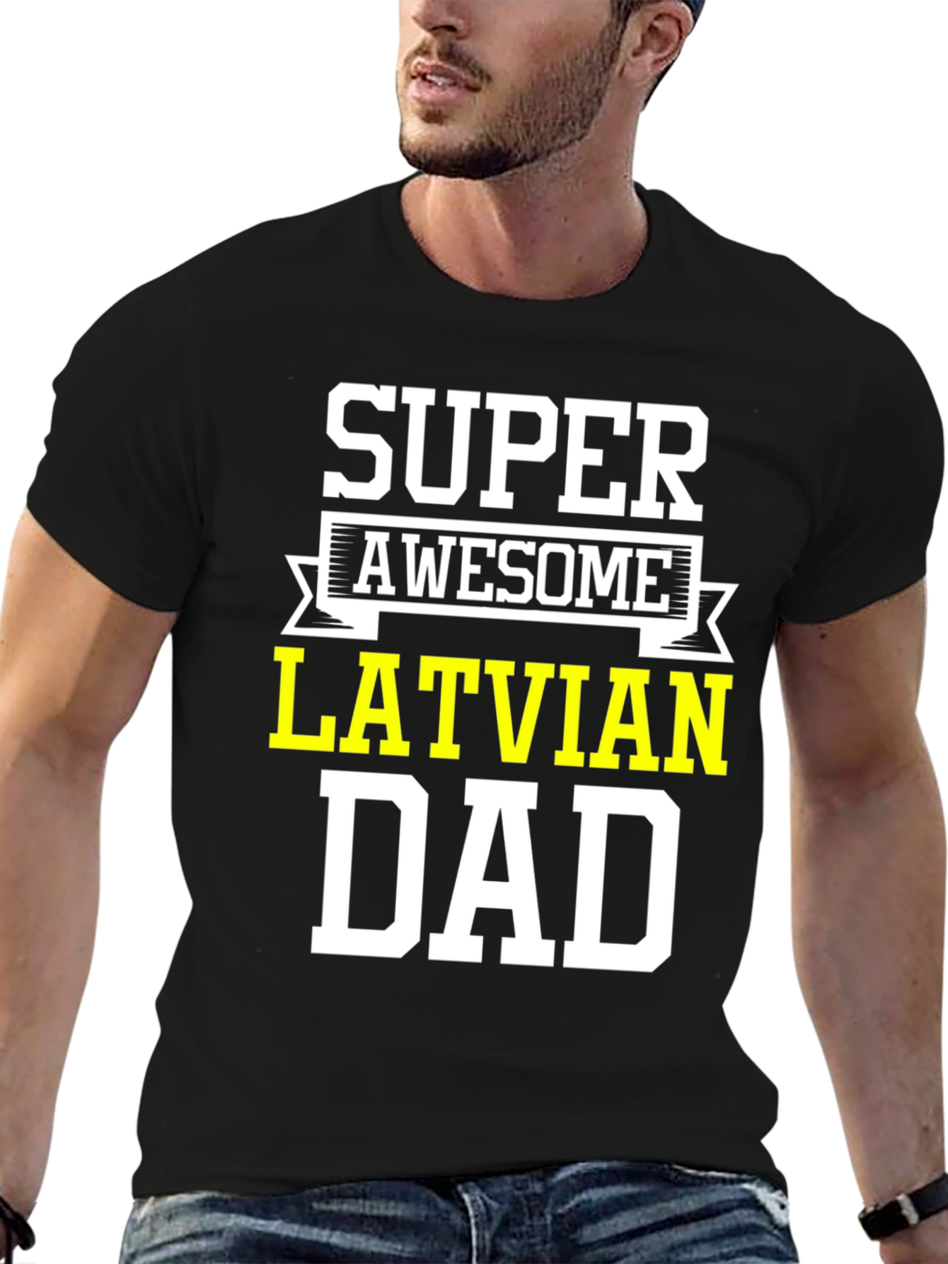 Super Awesome Latvian Dad T-Shirt