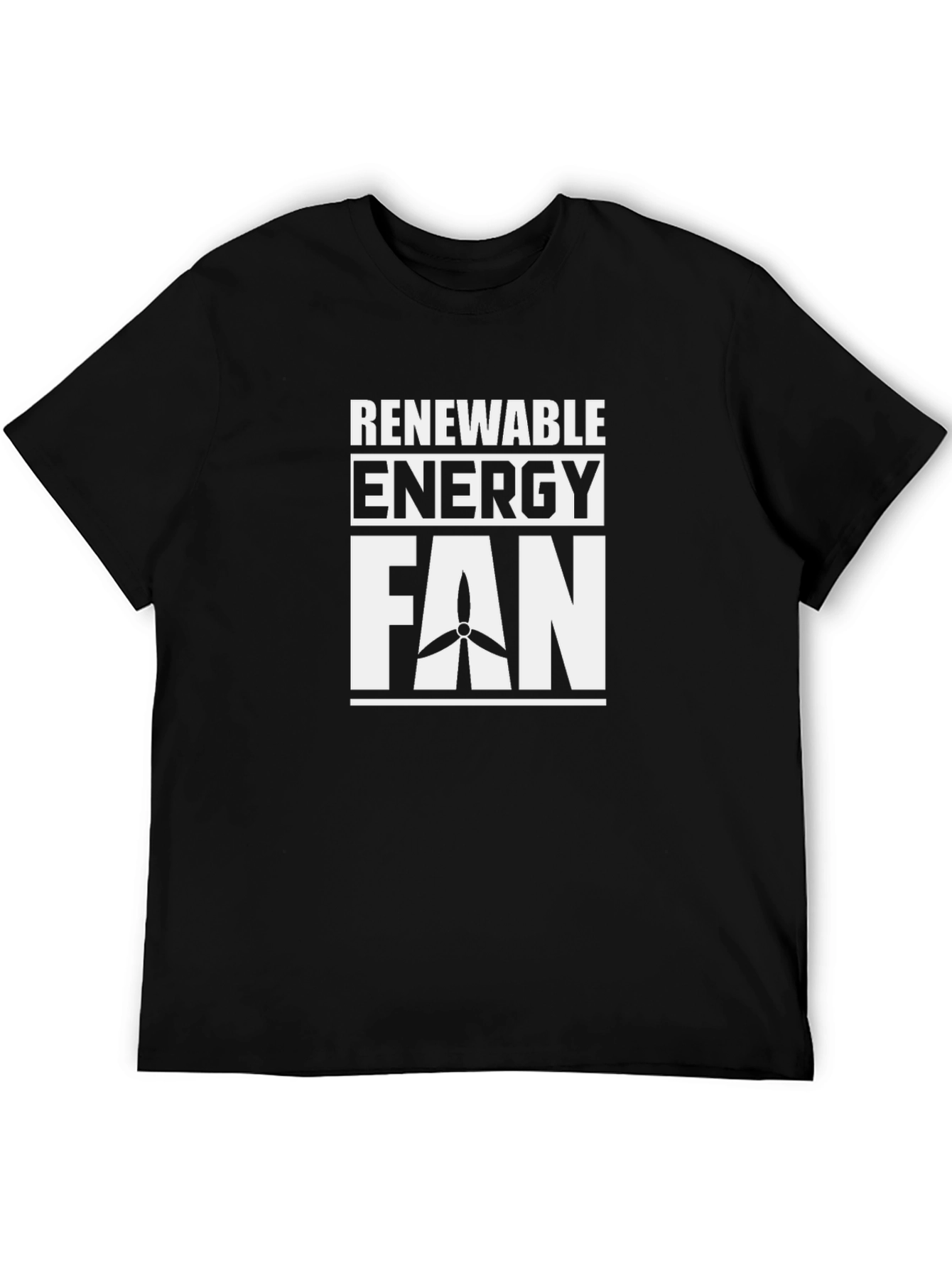 Renewable Energy Fan T-Shirt - Black