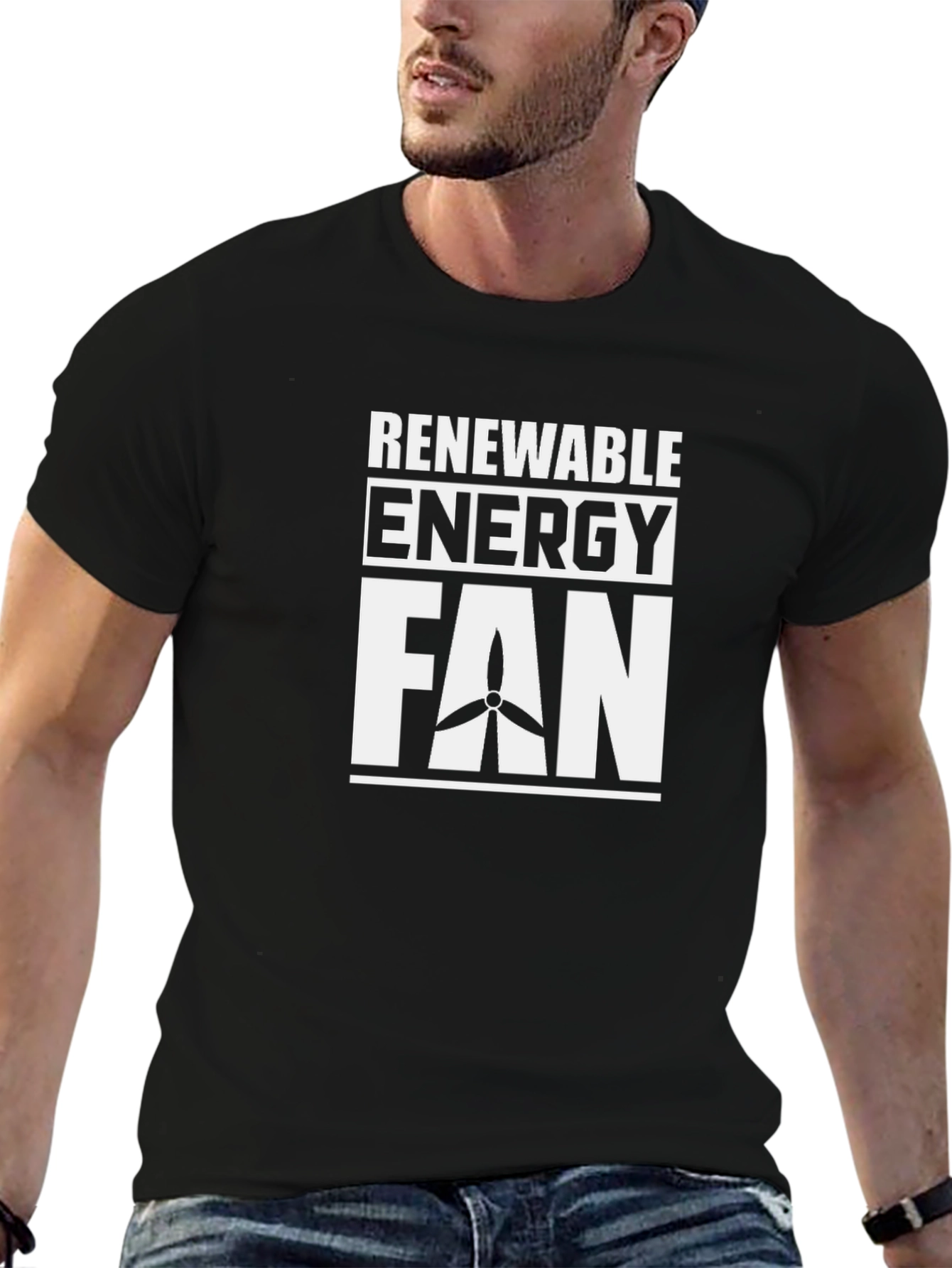 Renewable Energy Fan T-Shirt - Black