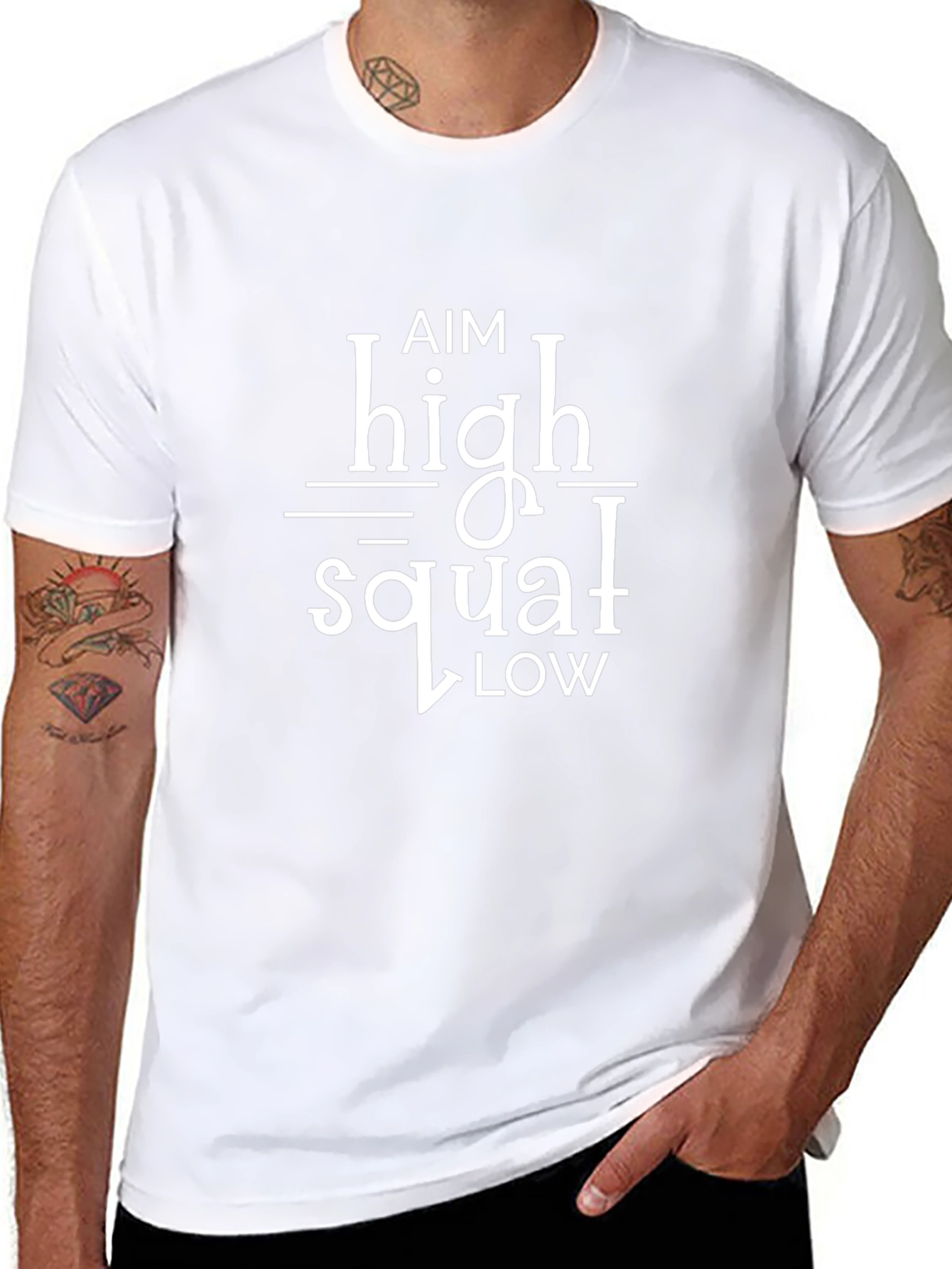 Aim High Squat Low Graphic Tee