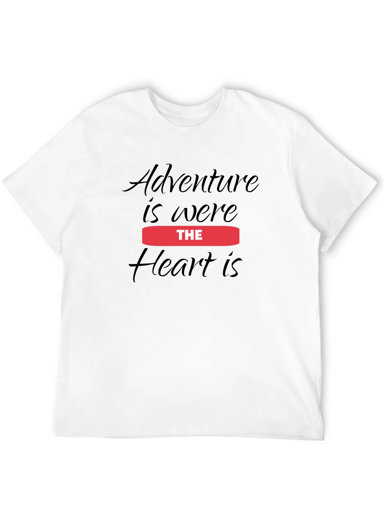 Adventure Heart Black T-Shirt