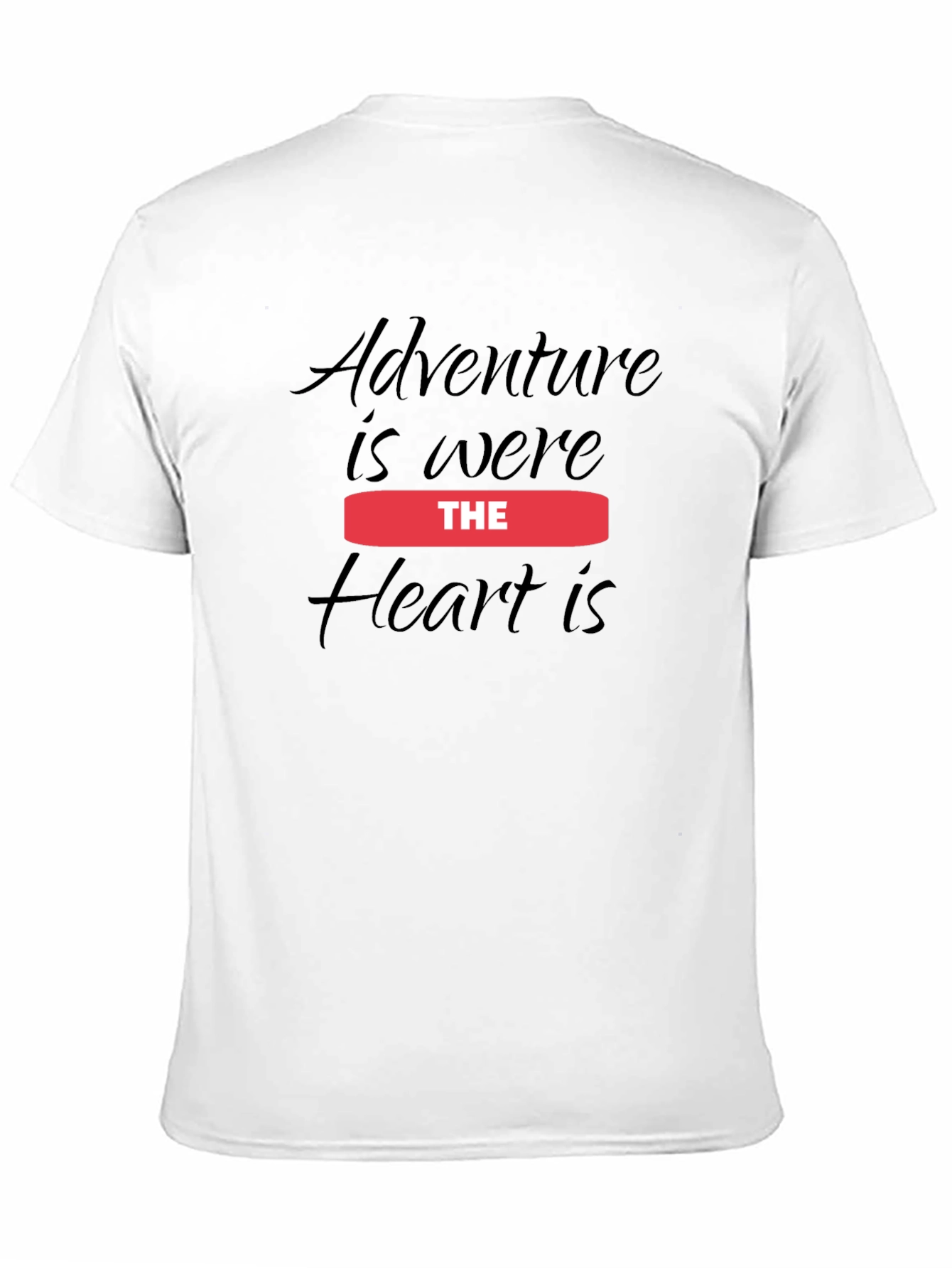 Adventure Heart Black T-Shirt