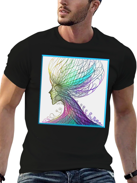 Abstract Psychedelic Art Print T-Shirt