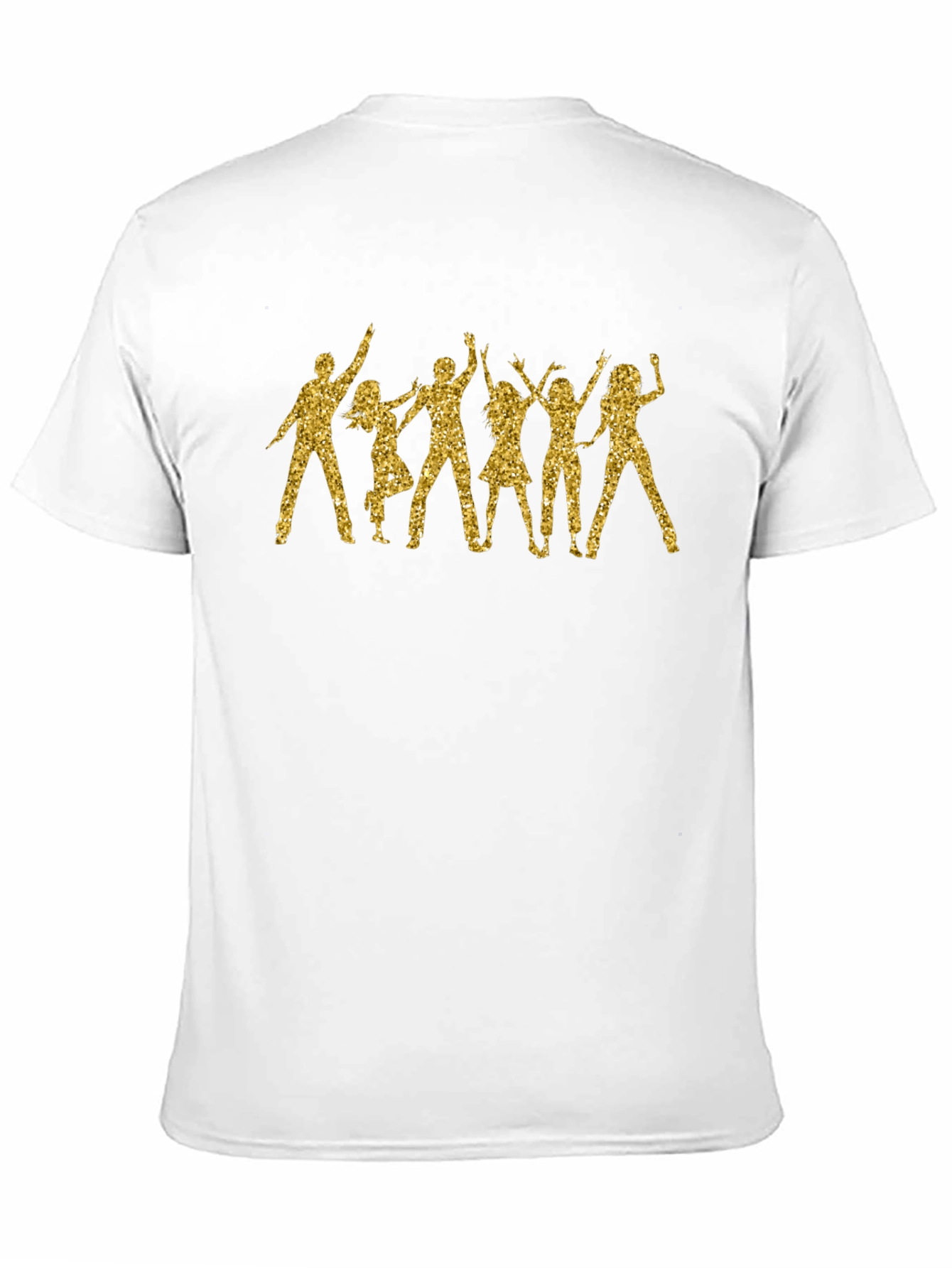 Glitter Party Silhouette Black T-Shirt