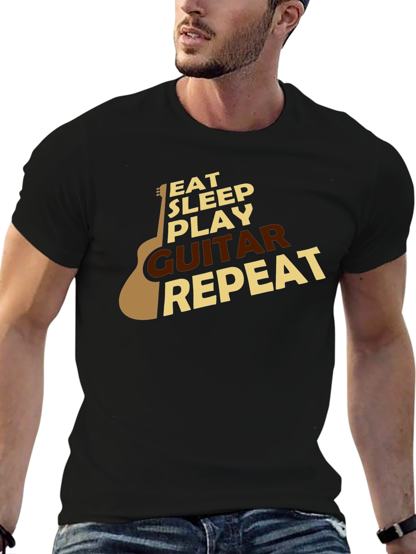 Eat Sleep Play Guitar Repeat T-Shirt