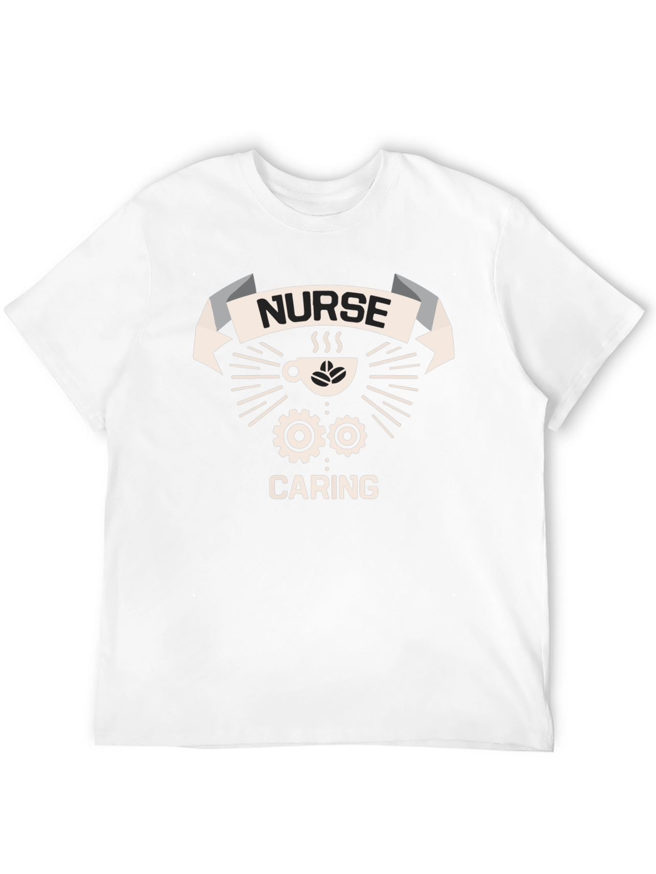 Nurse Caring T-Shirt - Coffee & Gears Design
