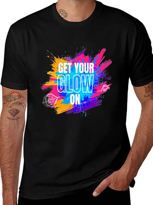 Get Your Glow On Black T-Shirt