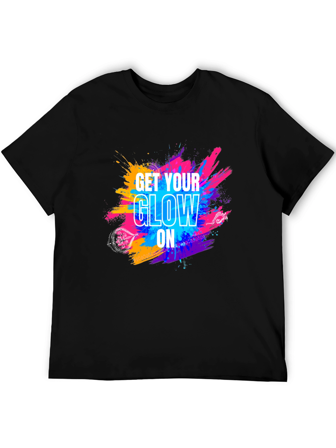 Get Your Glow On Black T-Shirt