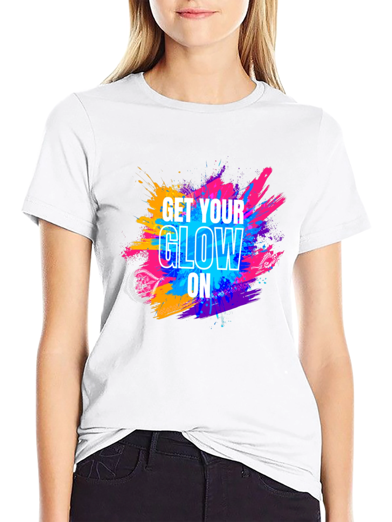 Get Your Glow On Black T-Shirt