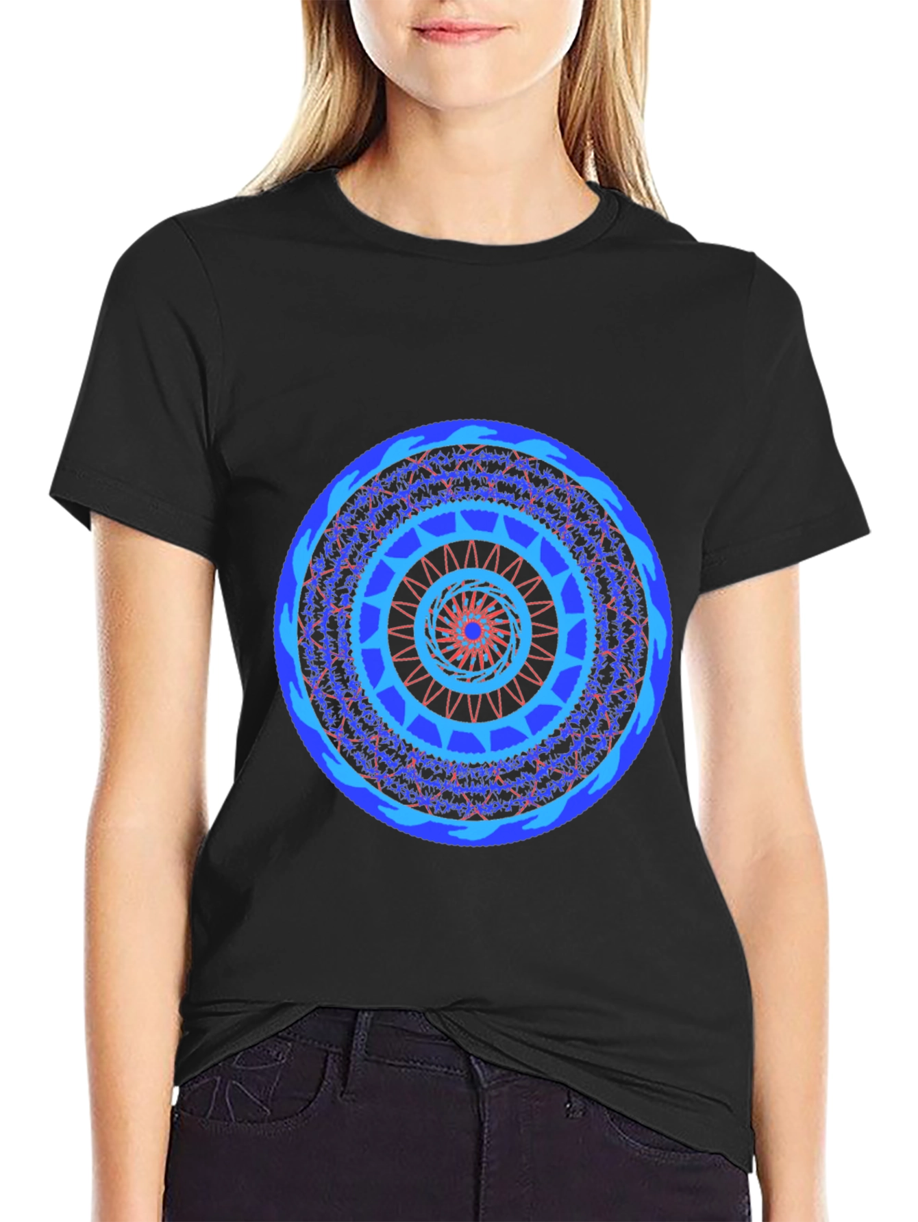 Geometric Mandala Print Tee