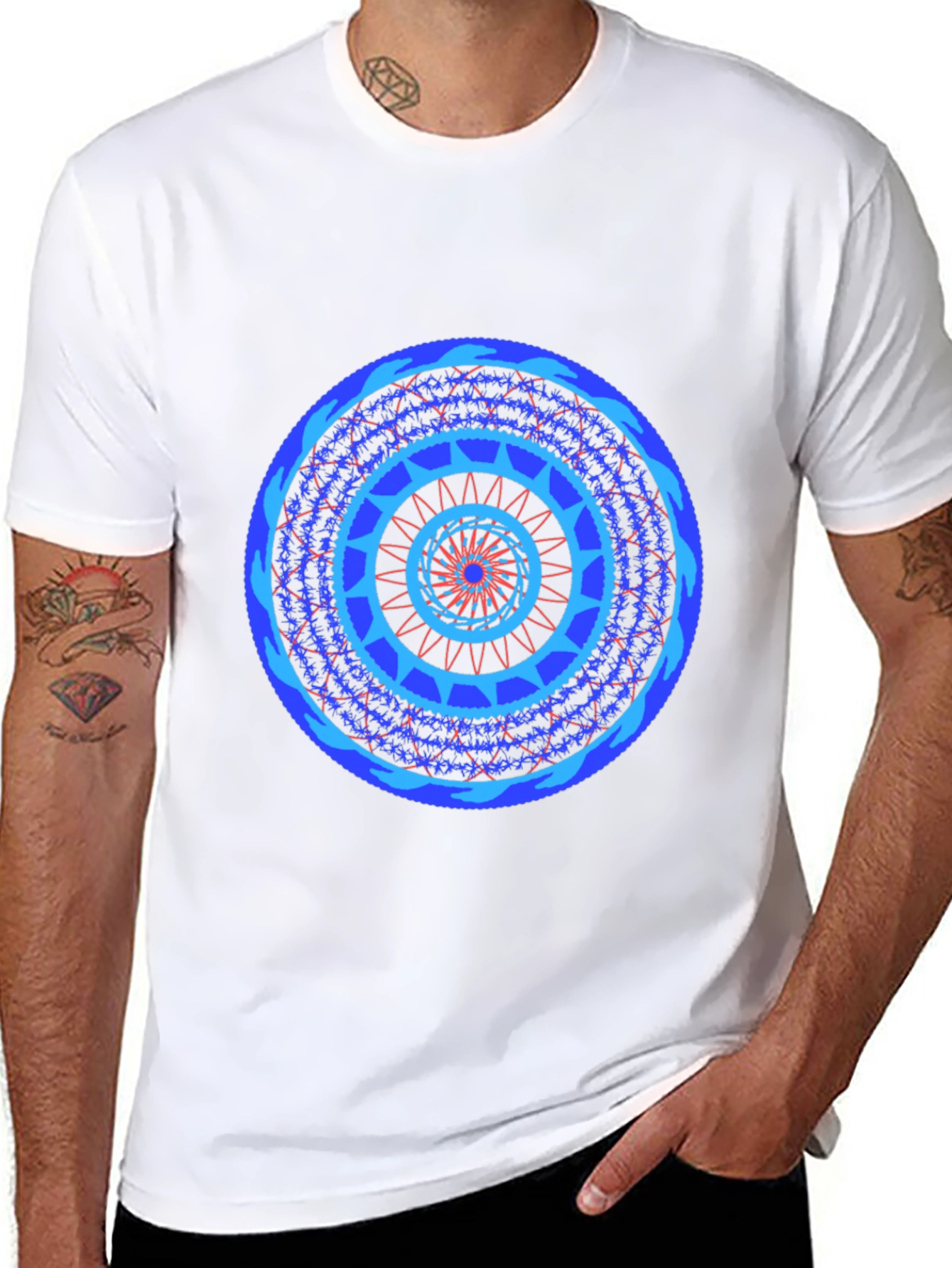 Geometric Mandala Print Tee
