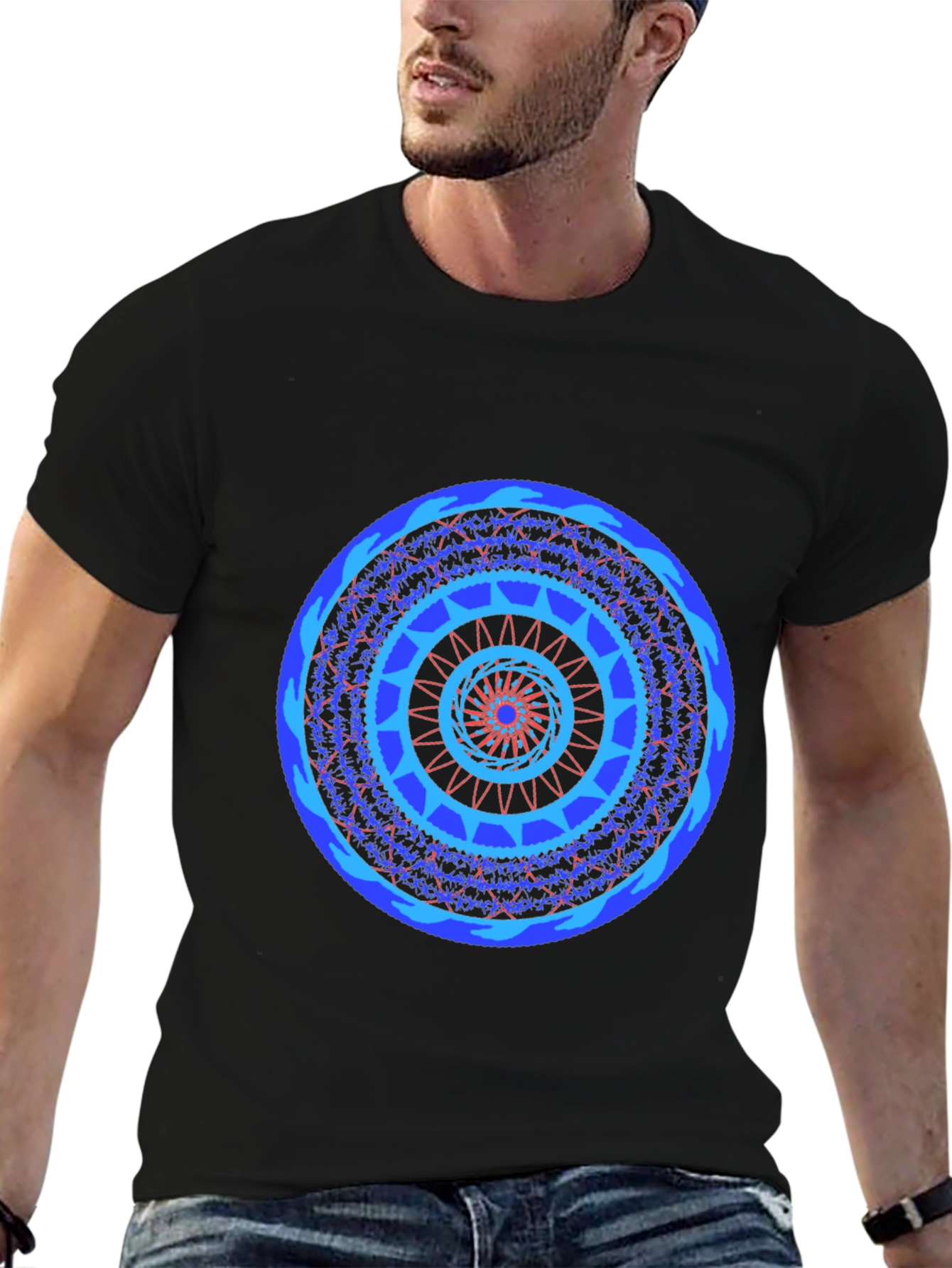 Geometric Mandala Print Tee