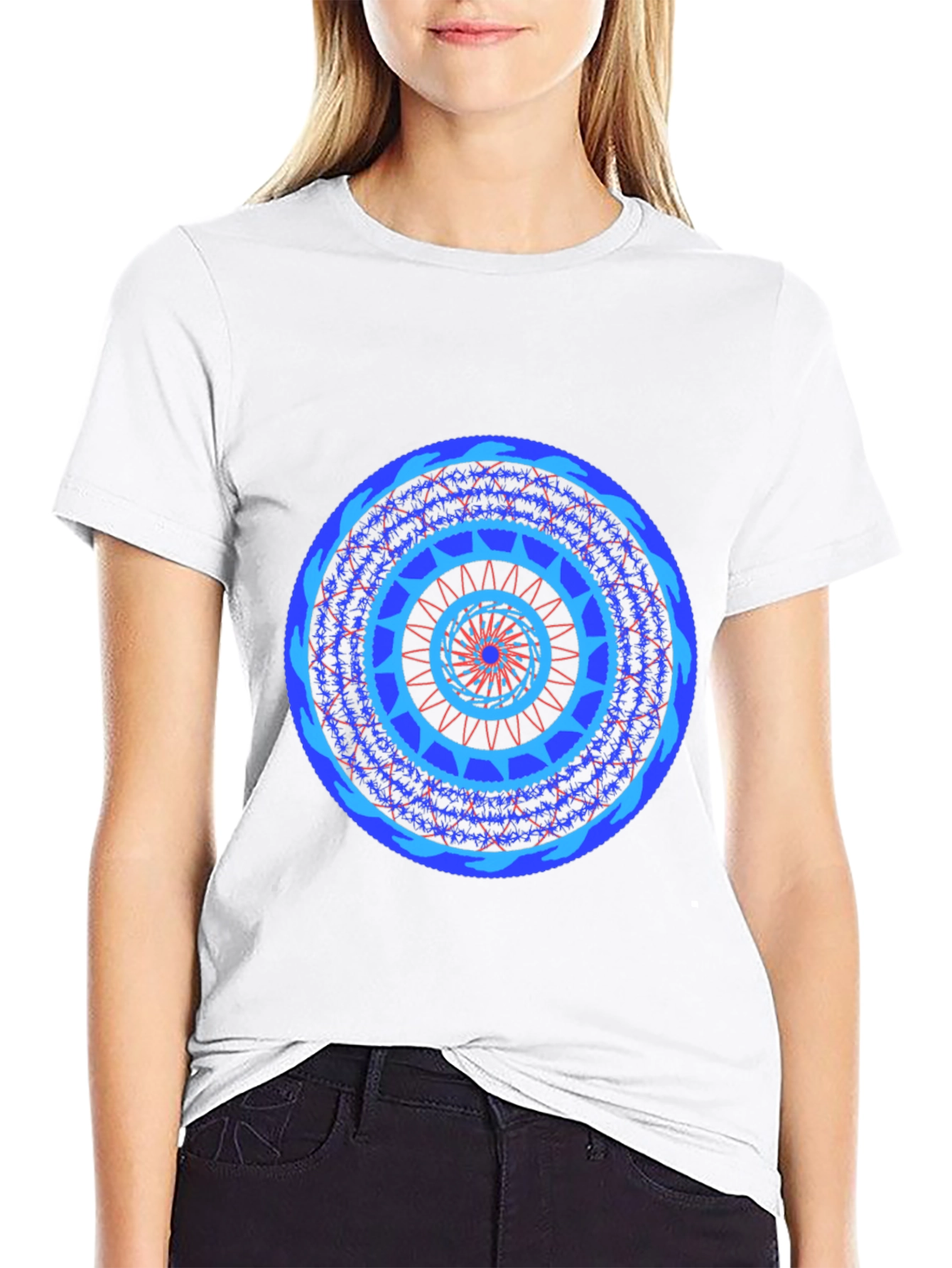 Geometric Mandala Print Tee