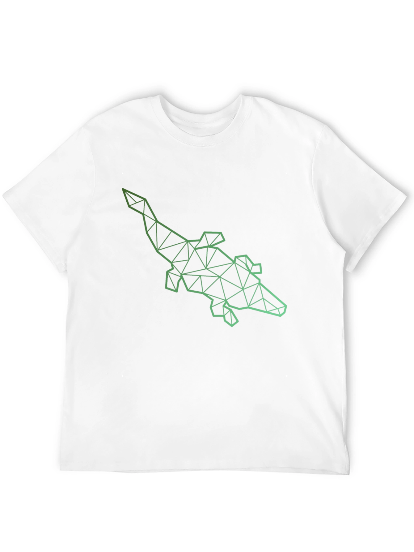 Geometric Alligator Graphic Tee - Modern Style