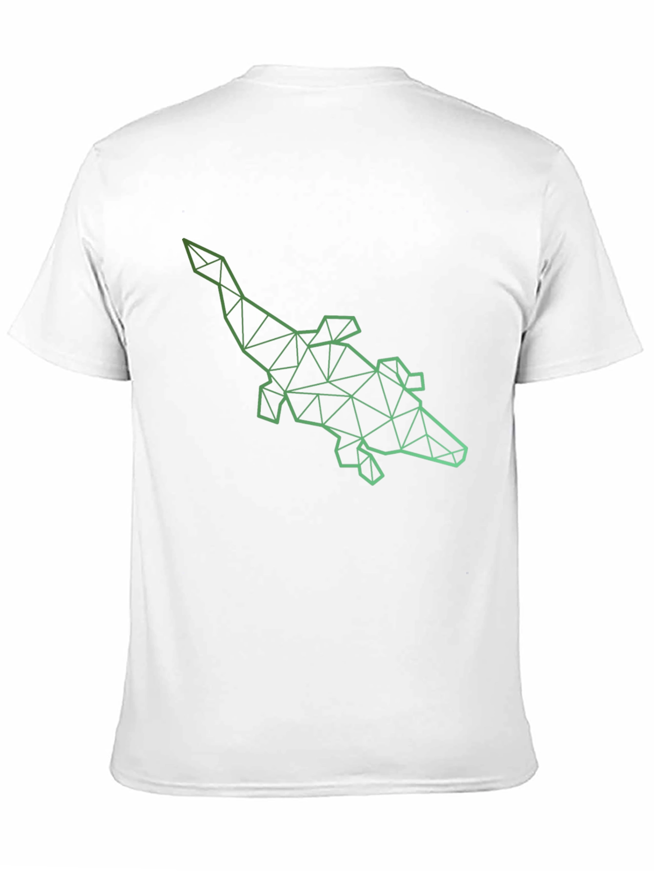 Geometric Alligator Graphic Tee - Modern Style
