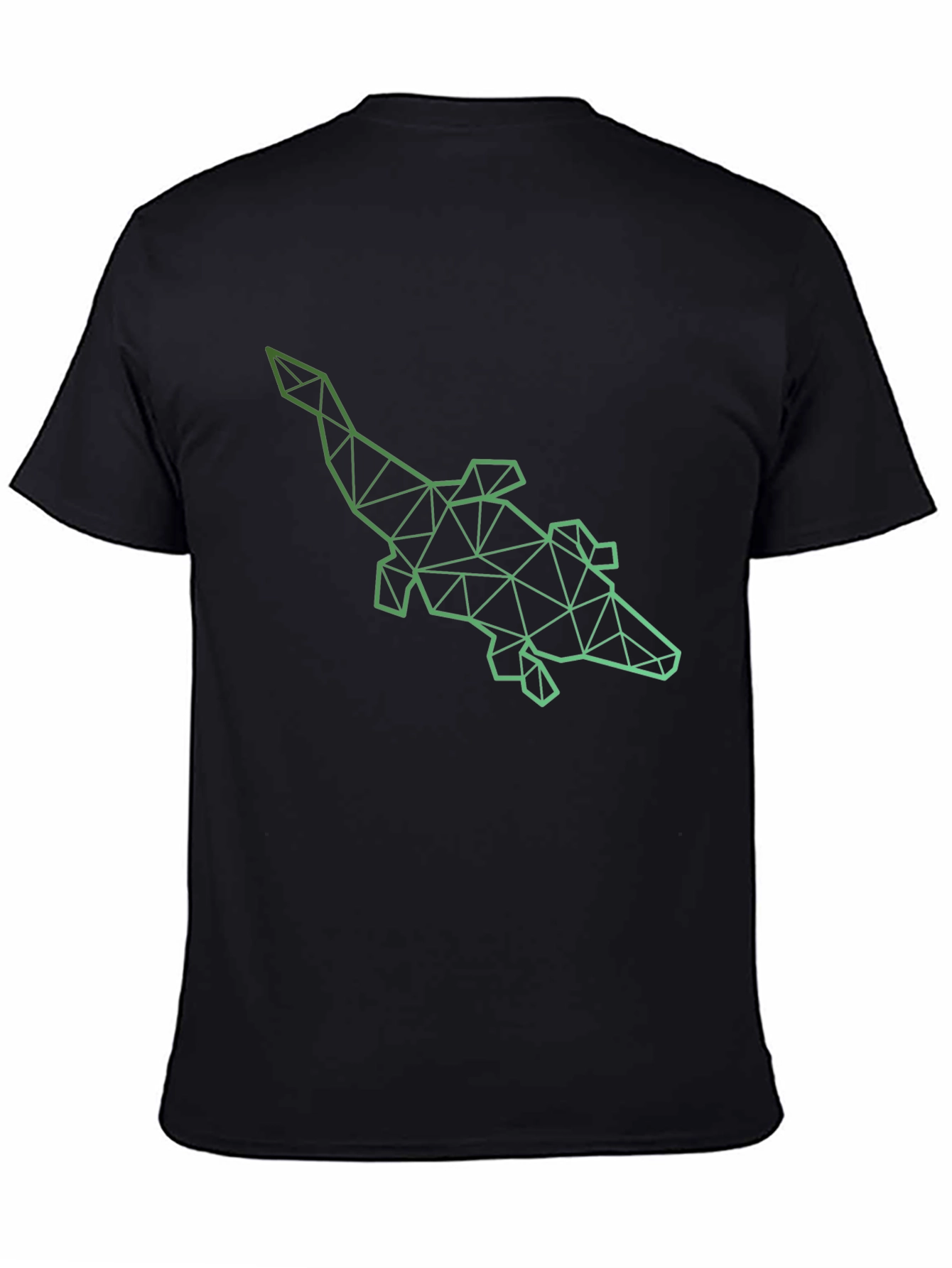Geometric Alligator Graphic Tee - Modern Style