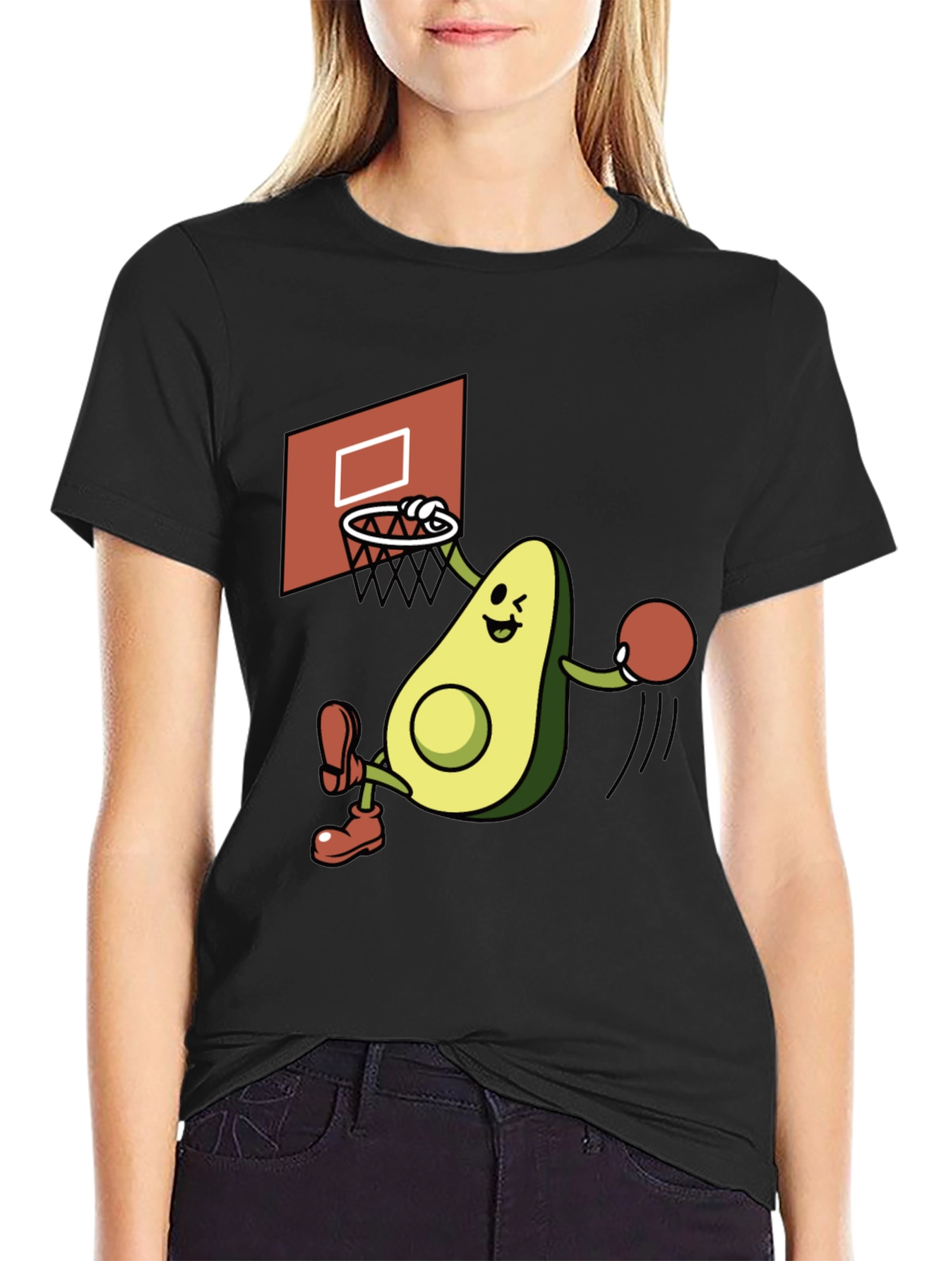 Avocado Basketball Graphic Tee