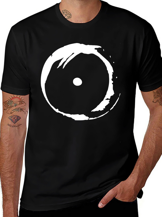 Abstract Eye Graphic Black T-Shirt