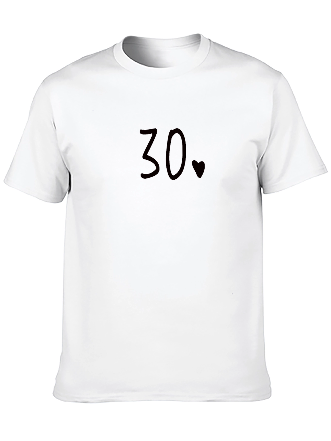 30th Birthday Heart Graphic Tee - Soft Cotton Blend