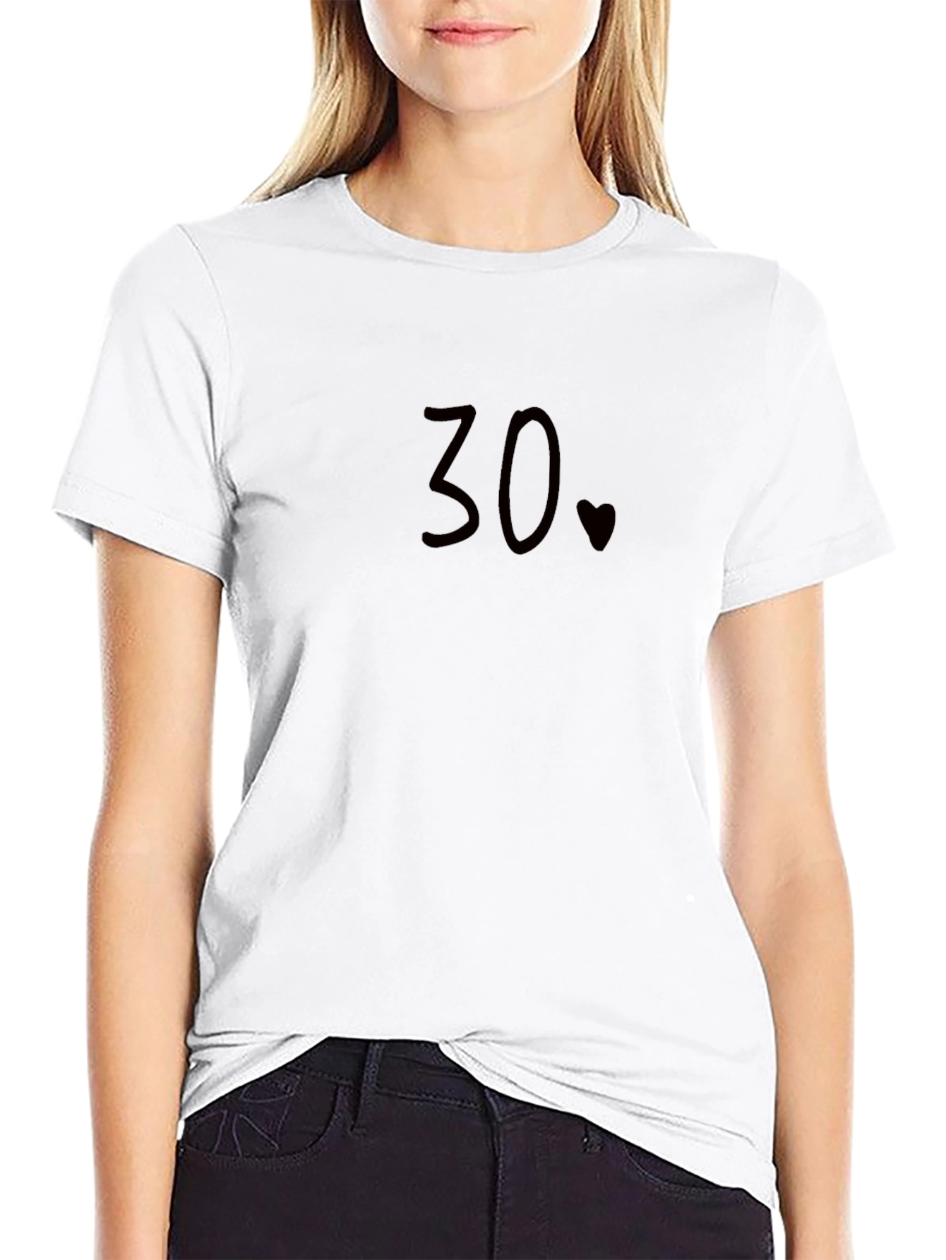 30th Birthday Heart Graphic Tee - Soft Cotton Blend