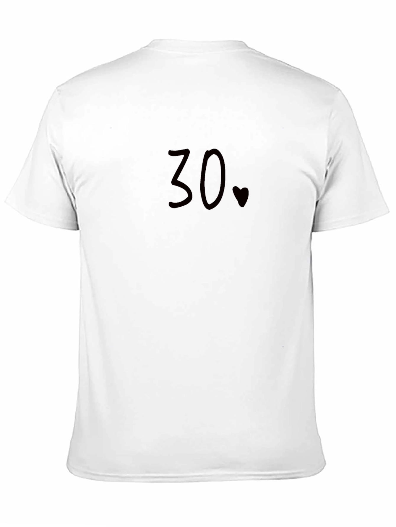 30th Birthday Heart Graphic Tee - Soft Cotton Blend